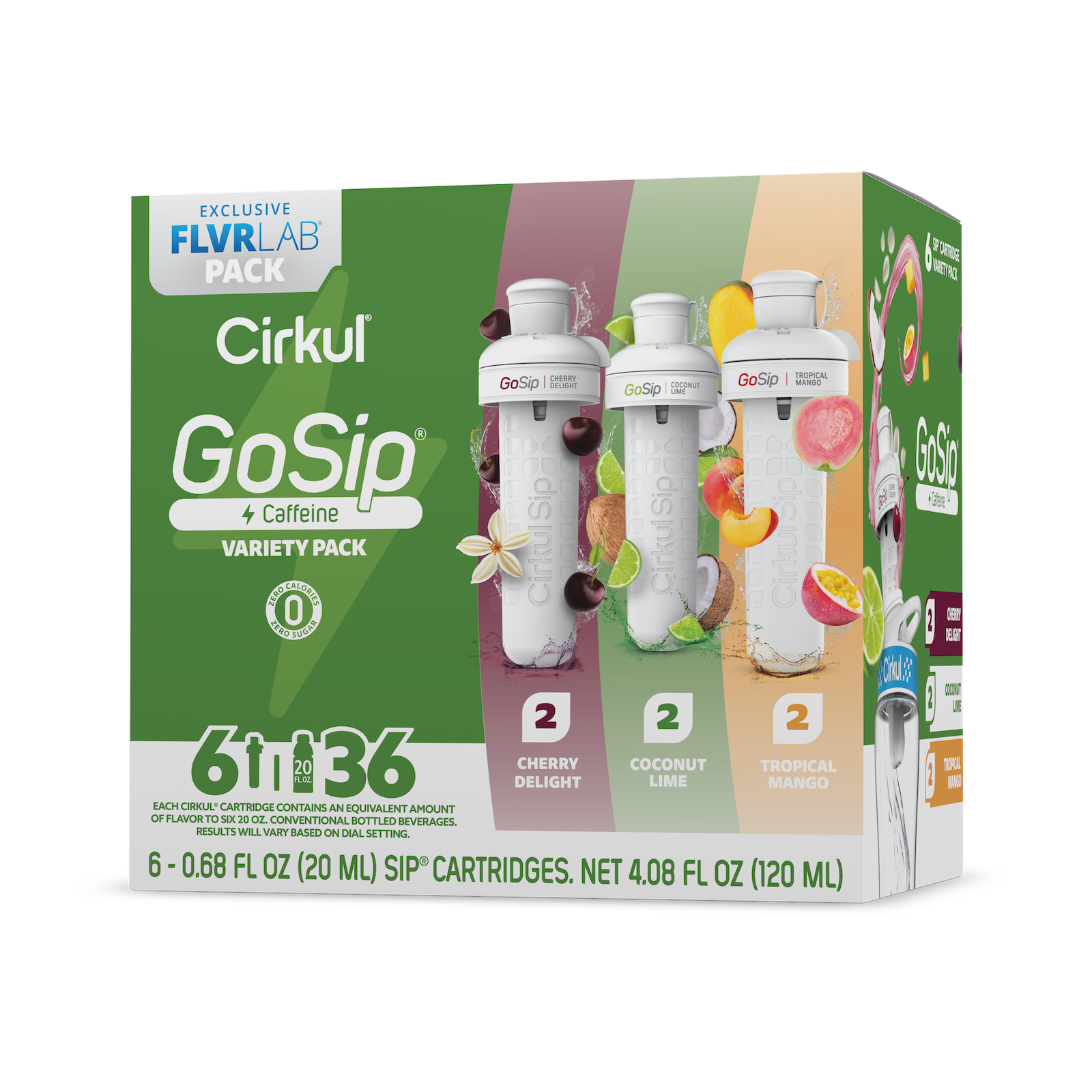 Base: GoSip Flavor Cartridge Variety Pack, 6-Pack (04)