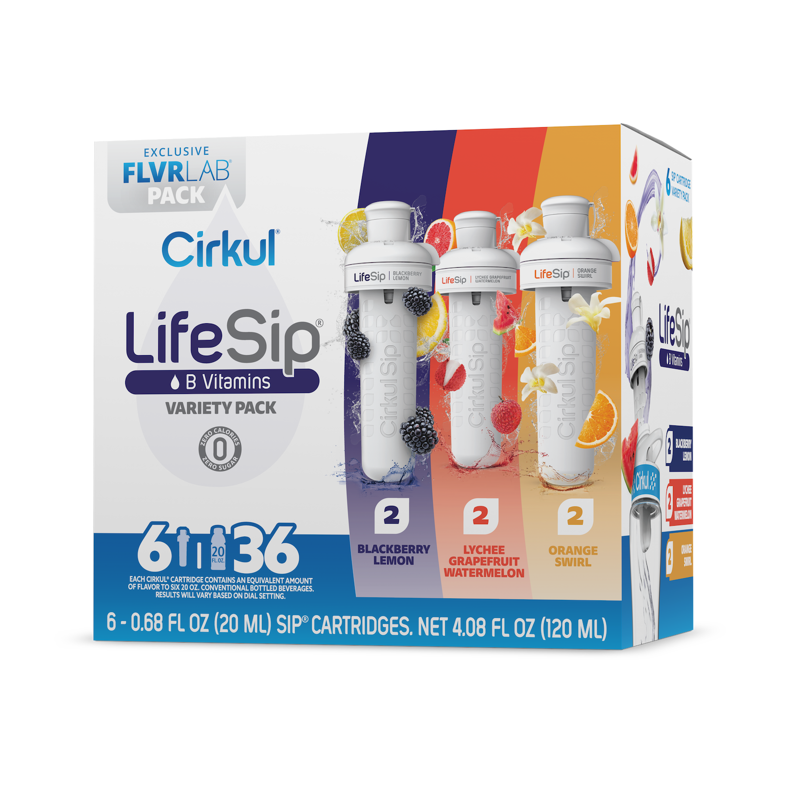 Base: LifeSip Flavor Cartridge Variety Pack, 6-Pack (04)