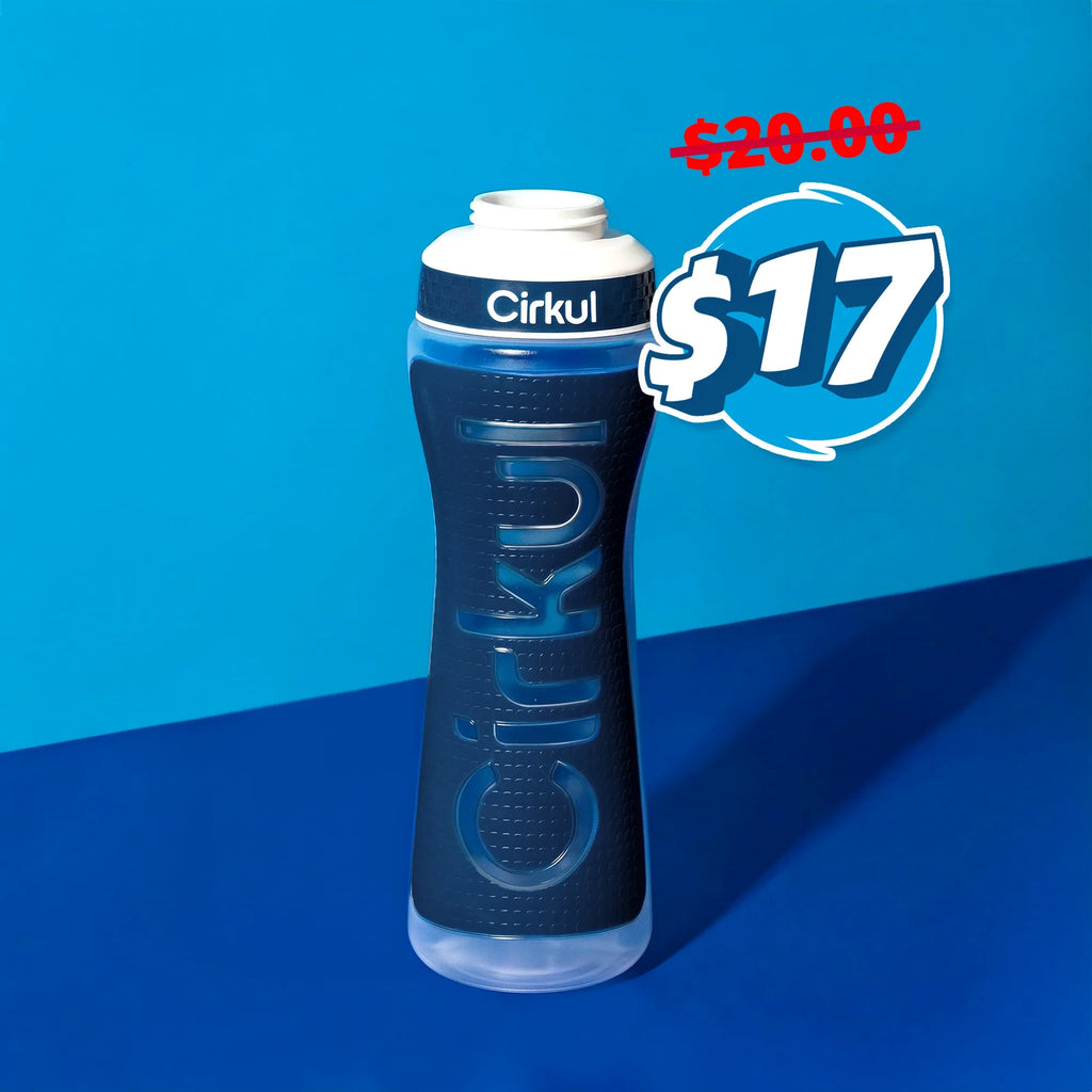 22oz. Grip Squeeze Plastic Bottle & Sport Lid