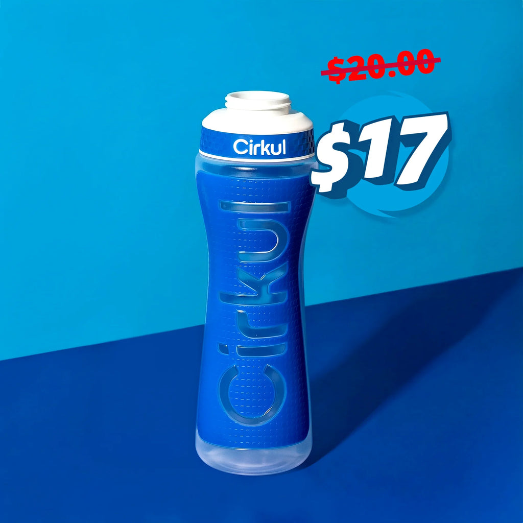22oz. Grip Squeeze Plastic Bottle & Sport Lid
