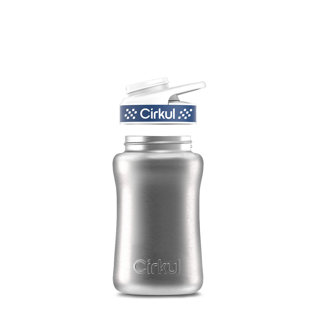 12oz. Stainless Steel Bottle & Comfort Grip Lid