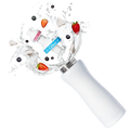22oz. White Stainless Steel Bottle & Comfort-Grip Lid