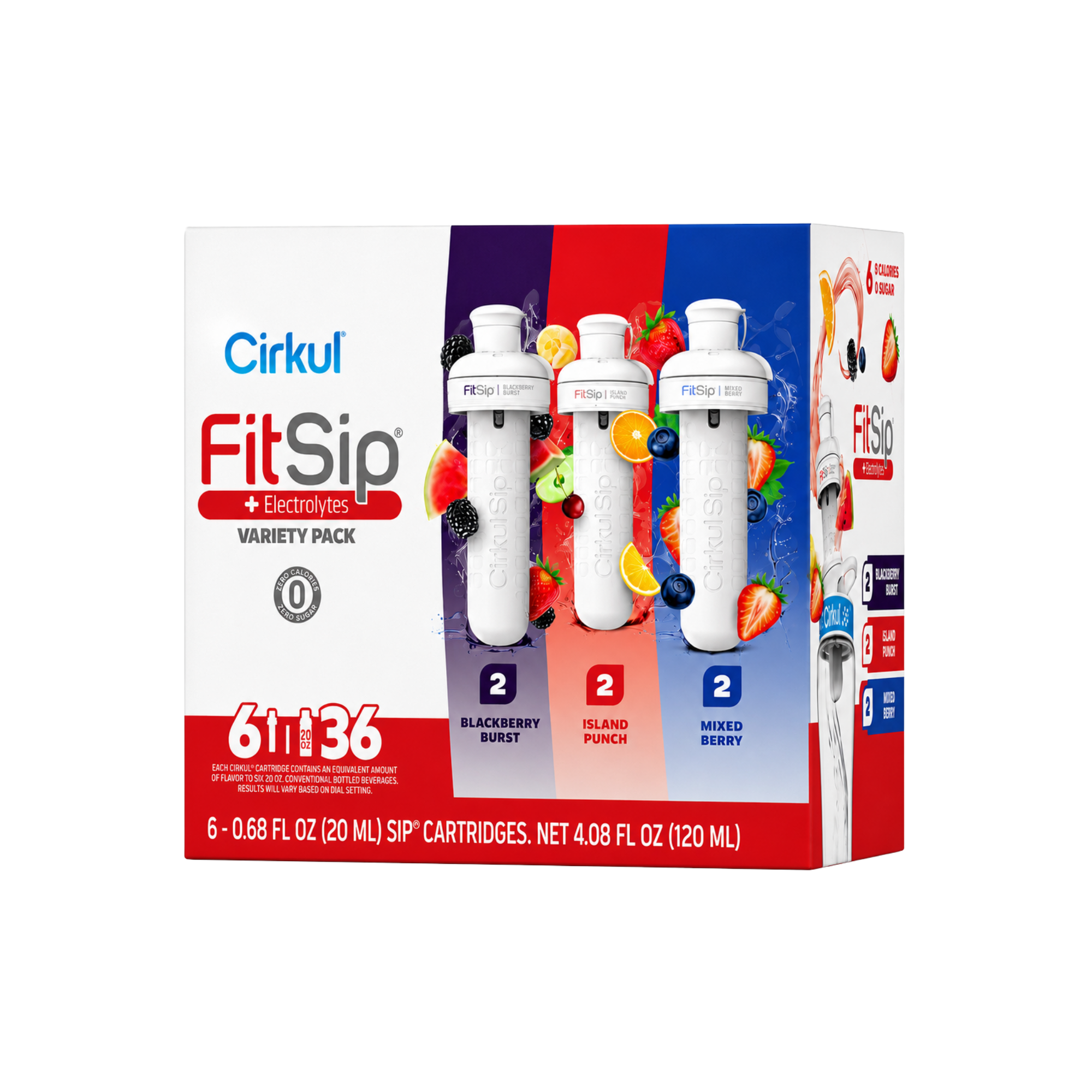 Base: FitSip Flavor Cartridge Variety Pack, 6-Pack (04)