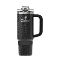 Limited Edition: 30oz. Black Leopard Travel StrawSip™ Tumbler