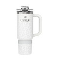 CX: Limited Edition: 30oz. Cream Leopard Travel StrawSip™ Tumbler